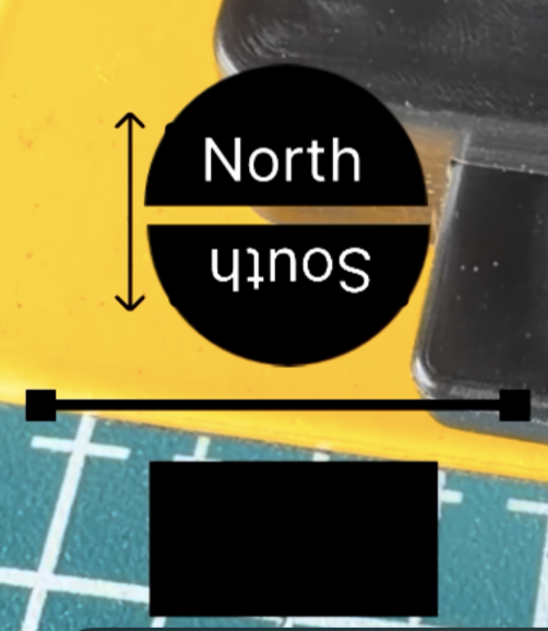 Diametric Magnet - North and south poles across the diameter